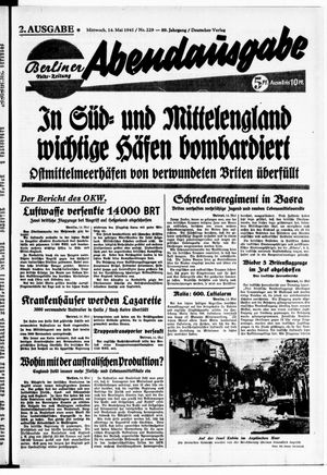 Berliner Volks-Zeitung vom 14.05.1941