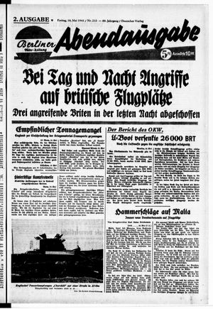 Berliner Volks-Zeitung vom 16.05.1941