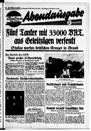 Berliner Volks-Zeitung vom 20.05.1941
