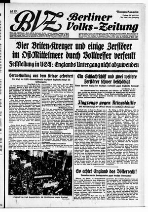 Berliner Volks-Zeitung vom 23.05.1941