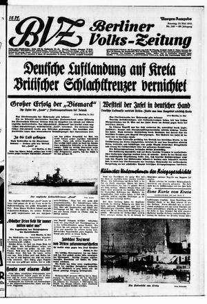 Berliner Volks-Zeitung vom 25.05.1941