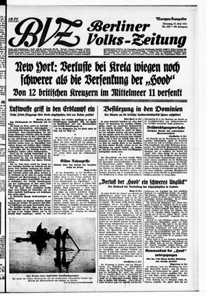 Berliner Volks-Zeitung vom 27.05.1941