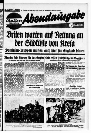 Berliner Volks-Zeitung vom 30.05.1941