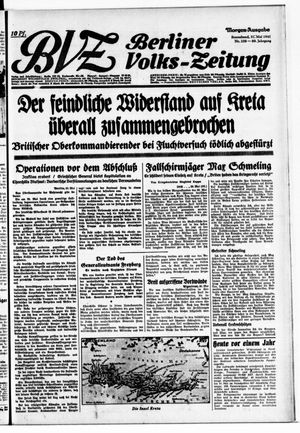 Berliner Volks-Zeitung vom 31.05.1941