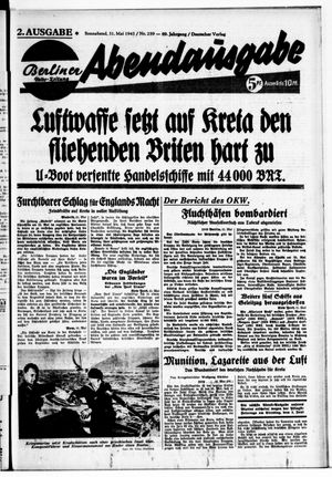 Berliner Volks-Zeitung vom 31.05.1941