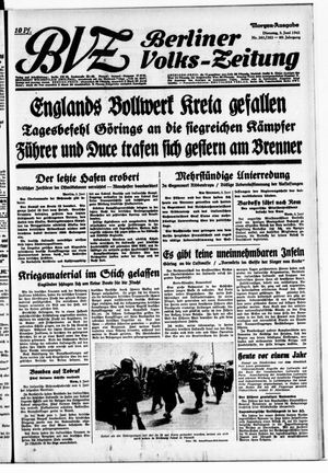 Berliner Volks-Zeitung vom 03.06.1941