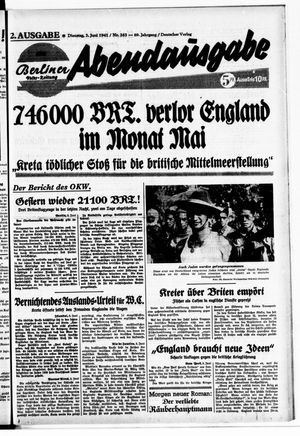 Berliner Volks-Zeitung vom 03.06.1941