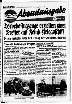 Berliner Volks-Zeitung vom 04.06.1941