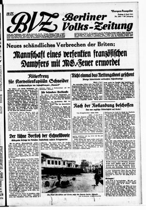 Berliner Volks-Zeitung vom 06.06.1941