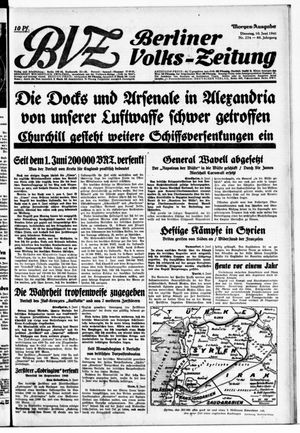 Berliner Volks-Zeitung vom 10.06.1941