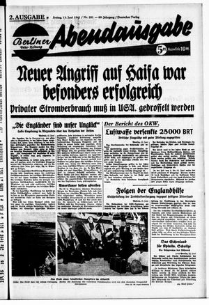 Berliner Volks-Zeitung vom 13.06.1941