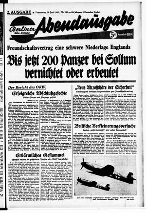 Berliner Volks-Zeitung vom 19.06.1941