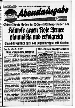 Berliner Volks-Zeitung vom 23.06.1941