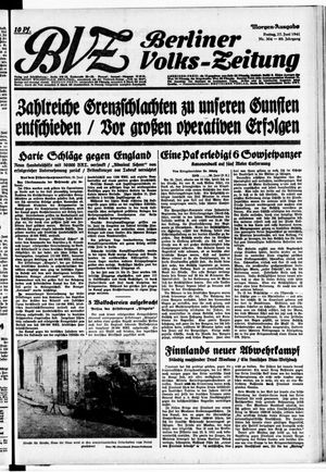 Berliner Volks-Zeitung vom 27.06.1941