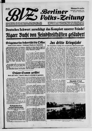 Berliner Volks-Zeitung vom 03.09.1941