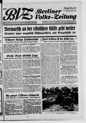 Berliner Volks-Zeitung vom 04.09.1941