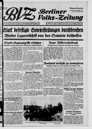 Berliner Volks-Zeitung vom 07.09.1941