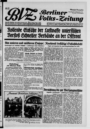 Berliner Volks-Zeitung vom 13.09.1941