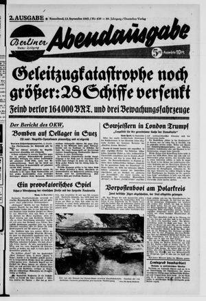 Berliner Volks-Zeitung vom 13.09.1941