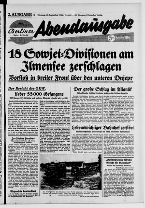 Berliner Volks-Zeitung vom 16.09.1941
