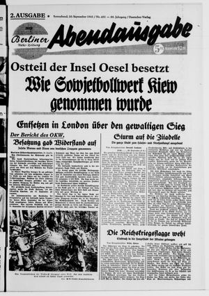 Berliner Volks-Zeitung vom 20.09.1941