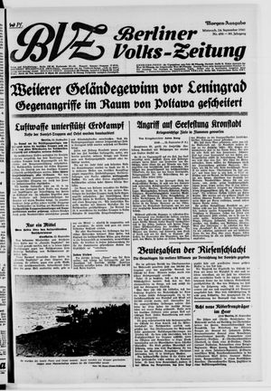 Berliner Volks-Zeitung vom 24.09.1941