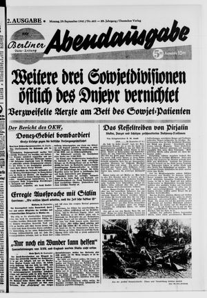 Berliner Volks-Zeitung vom 29.09.1941