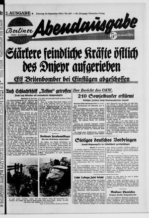 Berliner Volks-Zeitung vom 30.09.1941