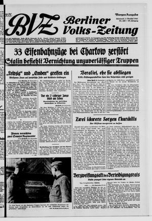 Berliner Volks-Zeitung vom 01.10.1941