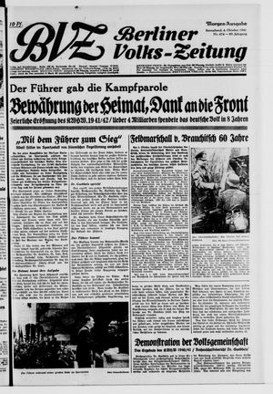 Berliner Volks-Zeitung vom 04.10.1941