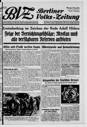 Berliner Volks-Zeitung vom 05.10.1941