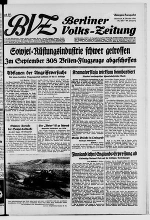 Berliner Volks-Zeitung vom 08.10.1941