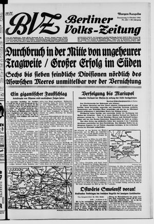 Berliner Volks-Zeitung vom 09.10.1941