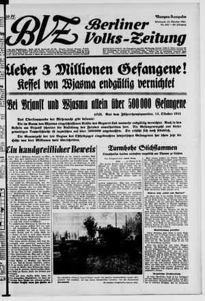 Berliner Volks-Zeitung vom 15.10.1941