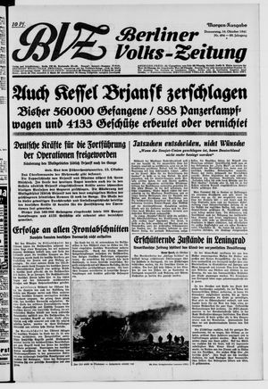Berliner Volks-Zeitung vom 16.10.1941