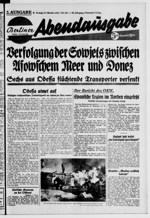 Berliner Volks-Zeitung vom 17.10.1941
