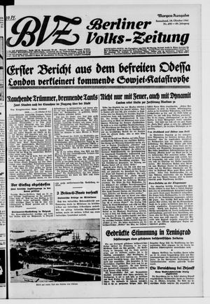 Berliner Volks-Zeitung vom 18.10.1941