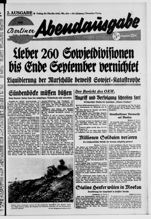 Berliner Volks-Zeitung vom 24.10.1941