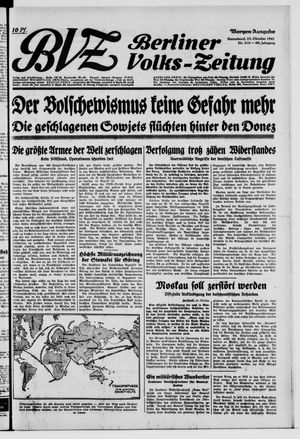 Berliner Volks-Zeitung vom 25.10.1941