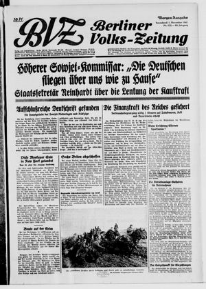 Berliner Volks-Zeitung vom 01.11.1941