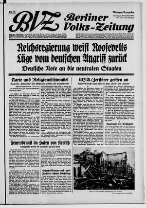 Berliner Volks-Zeitung vom 02.11.1941