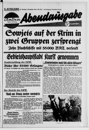 Berliner Volks-Zeitung vom 03.11.1941