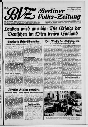 Berliner Volks-Zeitung vom 05.11.1941