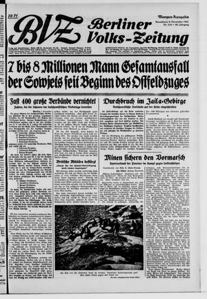 Berliner Volks-Zeitung vom 08.11.1941