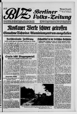 Berliner Volks-Zeitung vom 11.11.1941