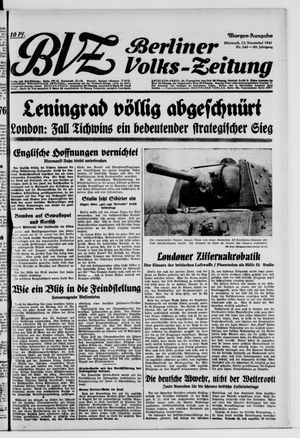 Berliner Volks-Zeitung vom 12.11.1941