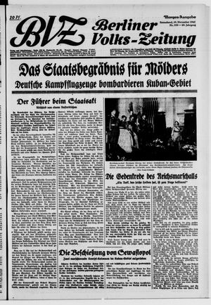 Berliner Volks-Zeitung vom 29.11.1941