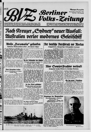 Berliner Volks-Zeitung vom 04.12.1941