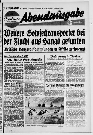 Berliner Volks-Zeitung vom 05.12.1941