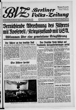 Berliner Volks-Zeitung vom 12.12.1941